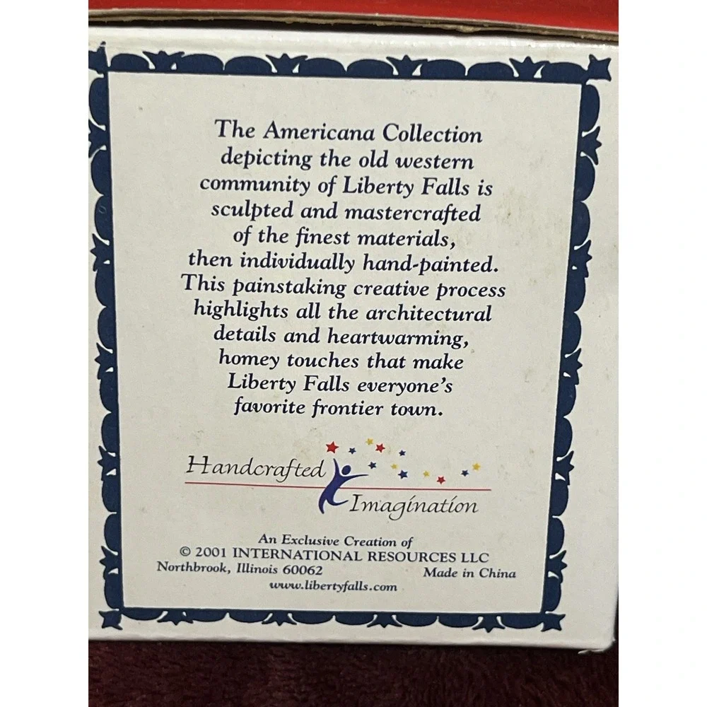 Liberty Falls 2001 First Bank of Liberty Falls AH233 Americana Collection (1770)
